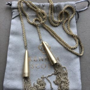 Kendra Scott Phara Lariat necklace in gold